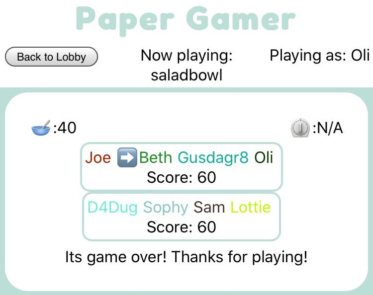 Paper Gamer